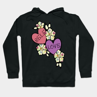 self love floral heart Hoodie